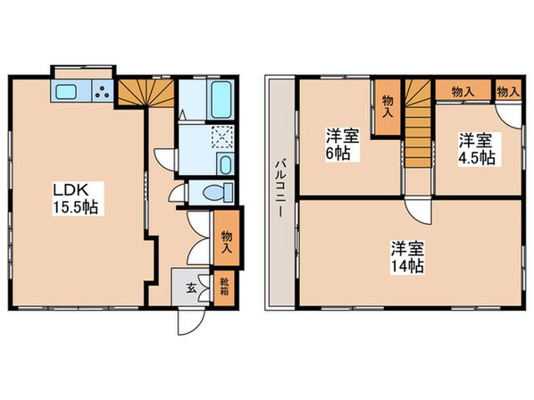 myair茅ヶ崎中島戸建の物件間取画像